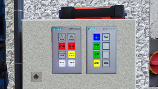 Tlačítkové ovládací panely KP8
